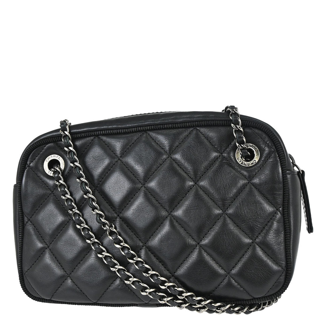 Chanel 2017 Black Lambskin Ballerine Camera Bag