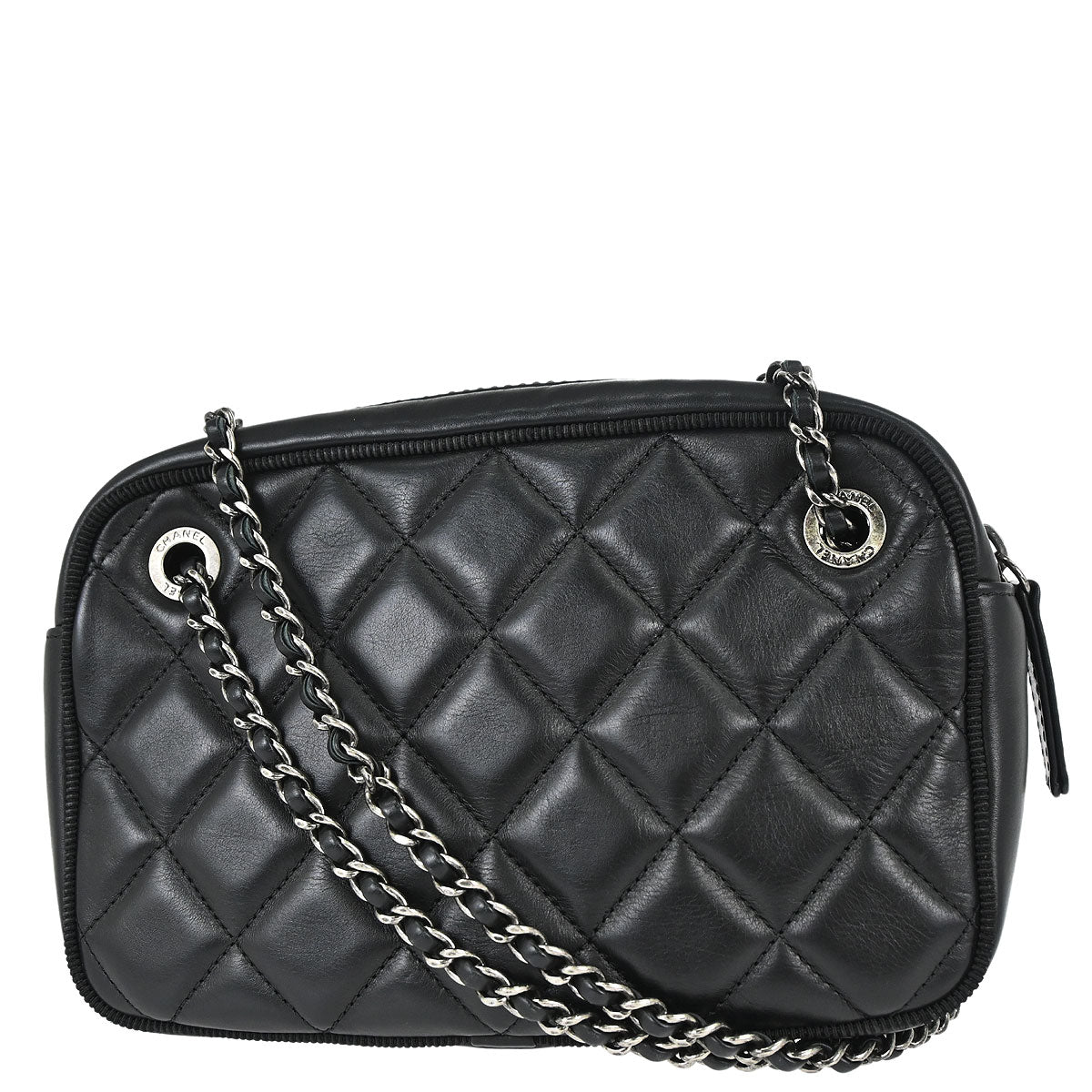 Chanel 2017 Black Lambskin Ballerine Camera Bag