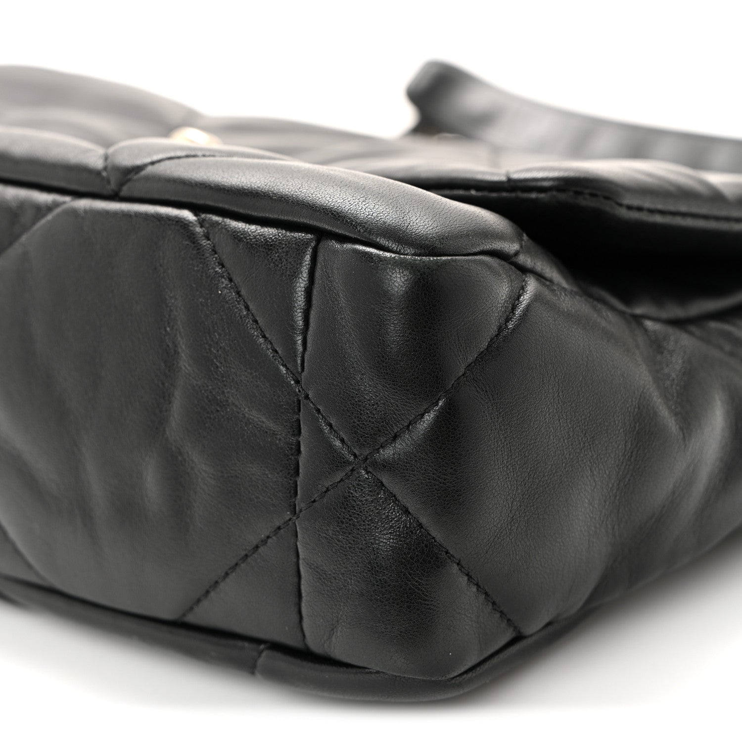 Chanel Lambskin Quilted Medium Chanel 19 Flap Black