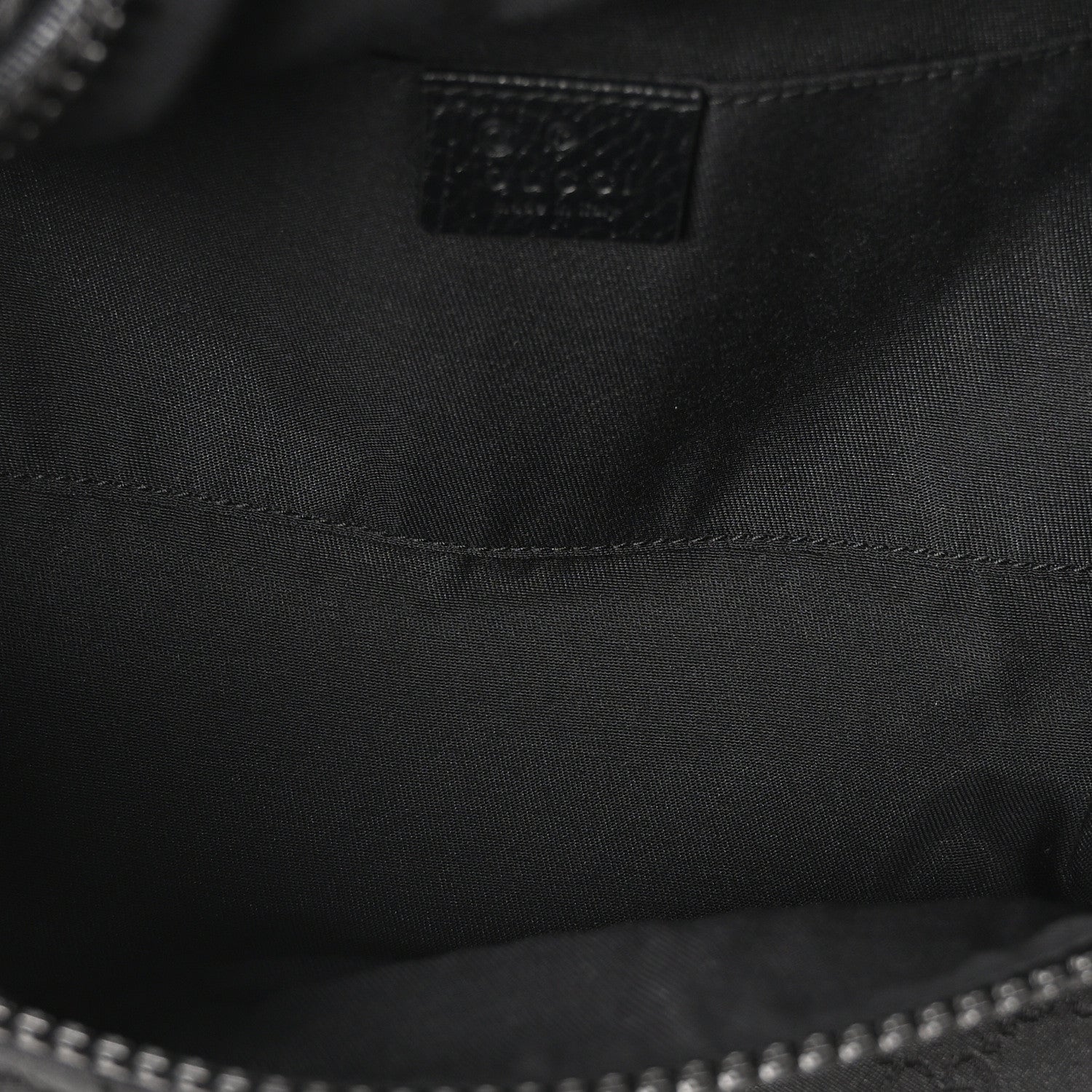 Gucci Nylon Monogram Fanny Pack Belt Bag Black