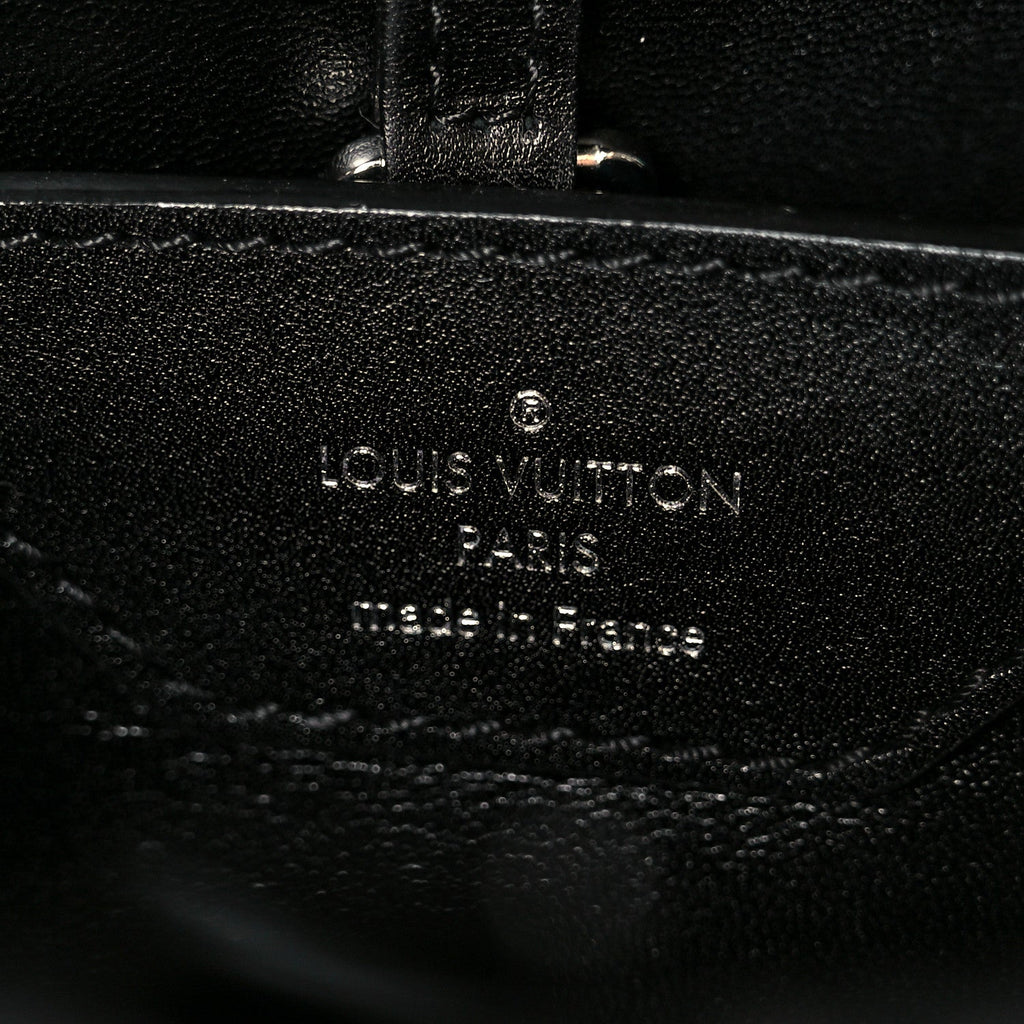 Louis Vuitton Calfskin Karung Beaded Shanghai Skyline Capucines BB Black