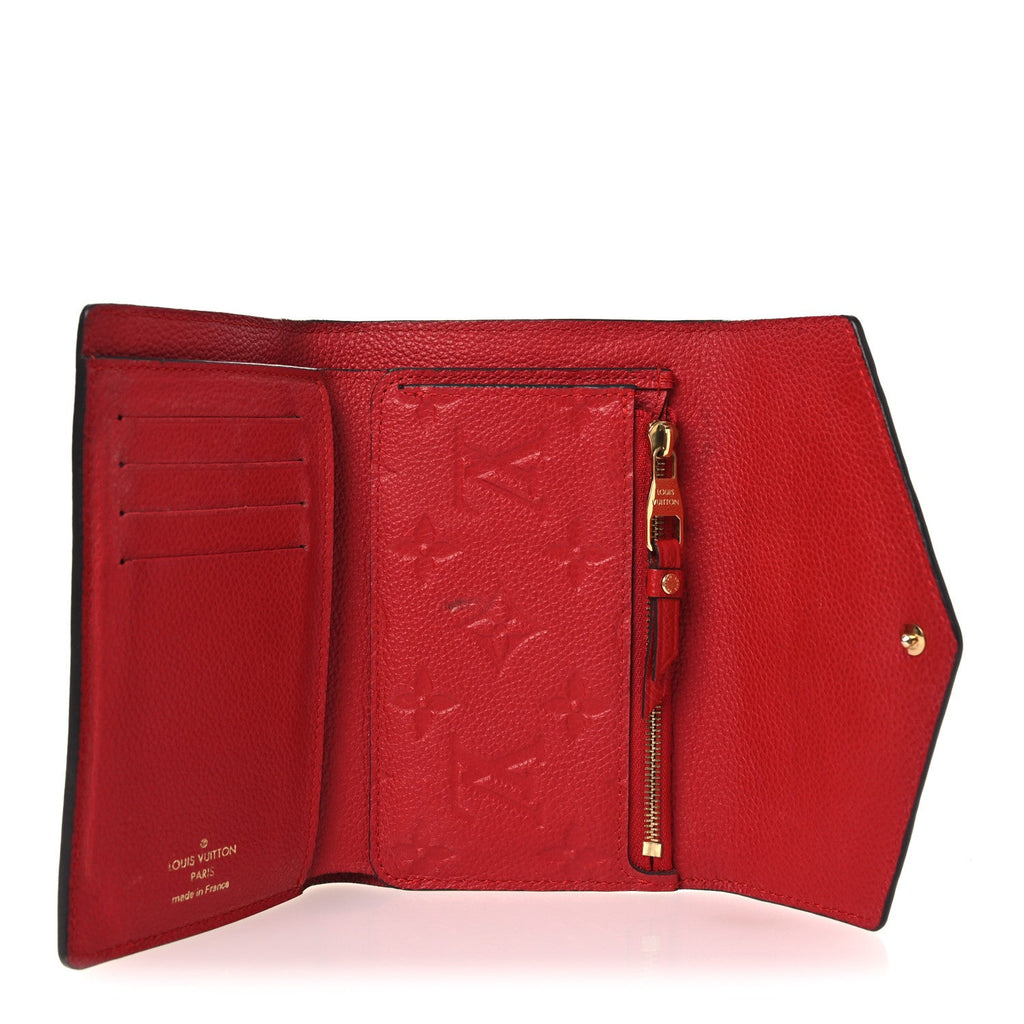 Louis Vuitton Empreinte Compact Curieuse Wallet Cherry