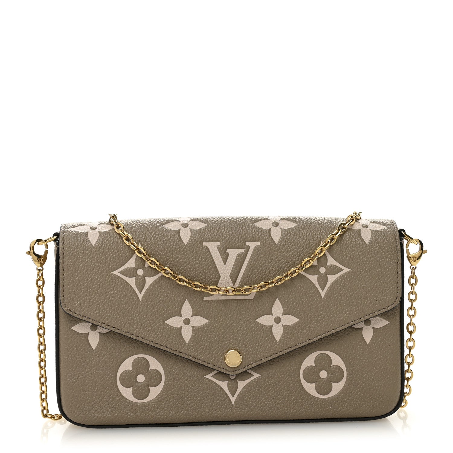 Louis Vuitton Empreinte Monogram Giant Felicie Pochette Tourterelle Creme