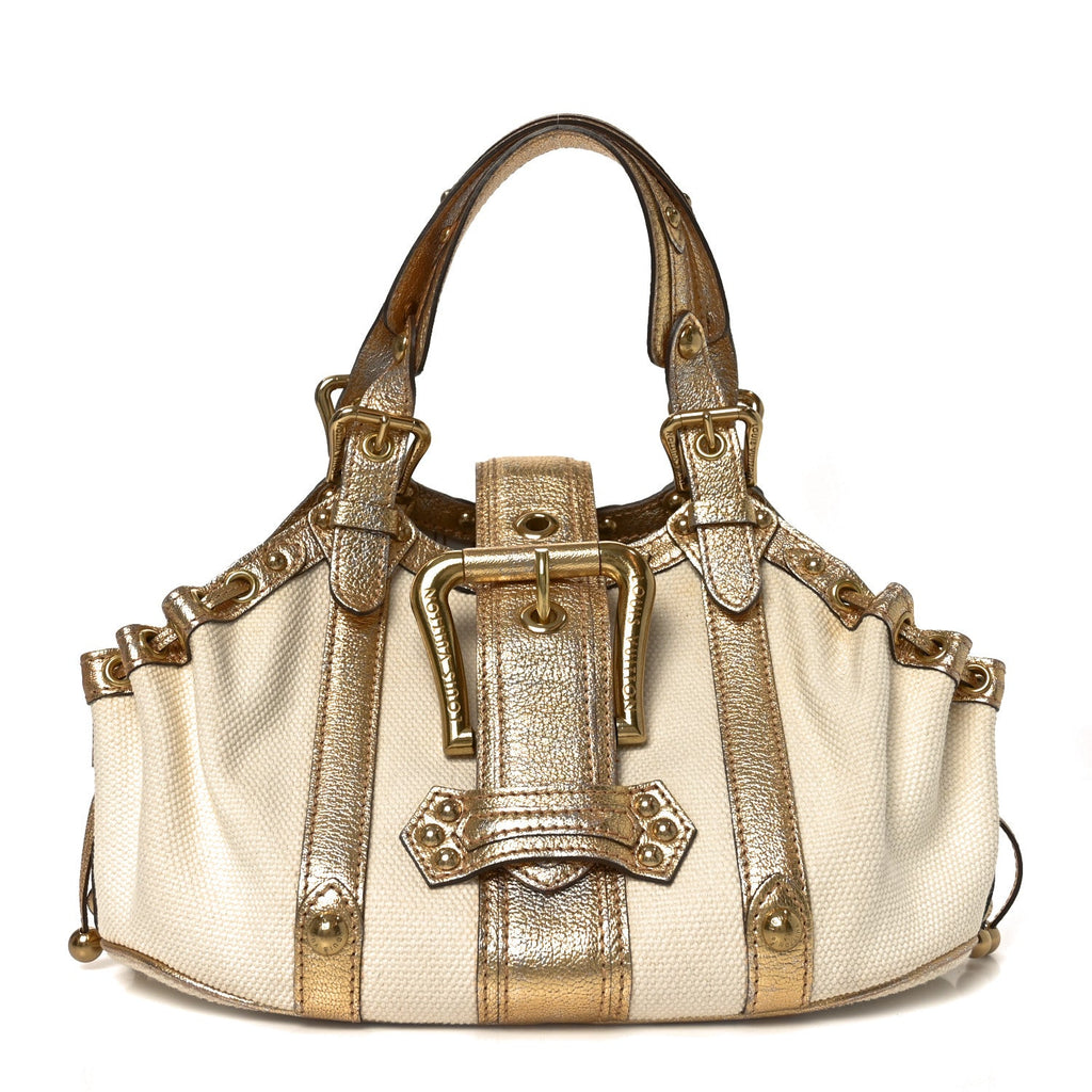 Louis Vuitton Antigua Theda GM Ecru Gold