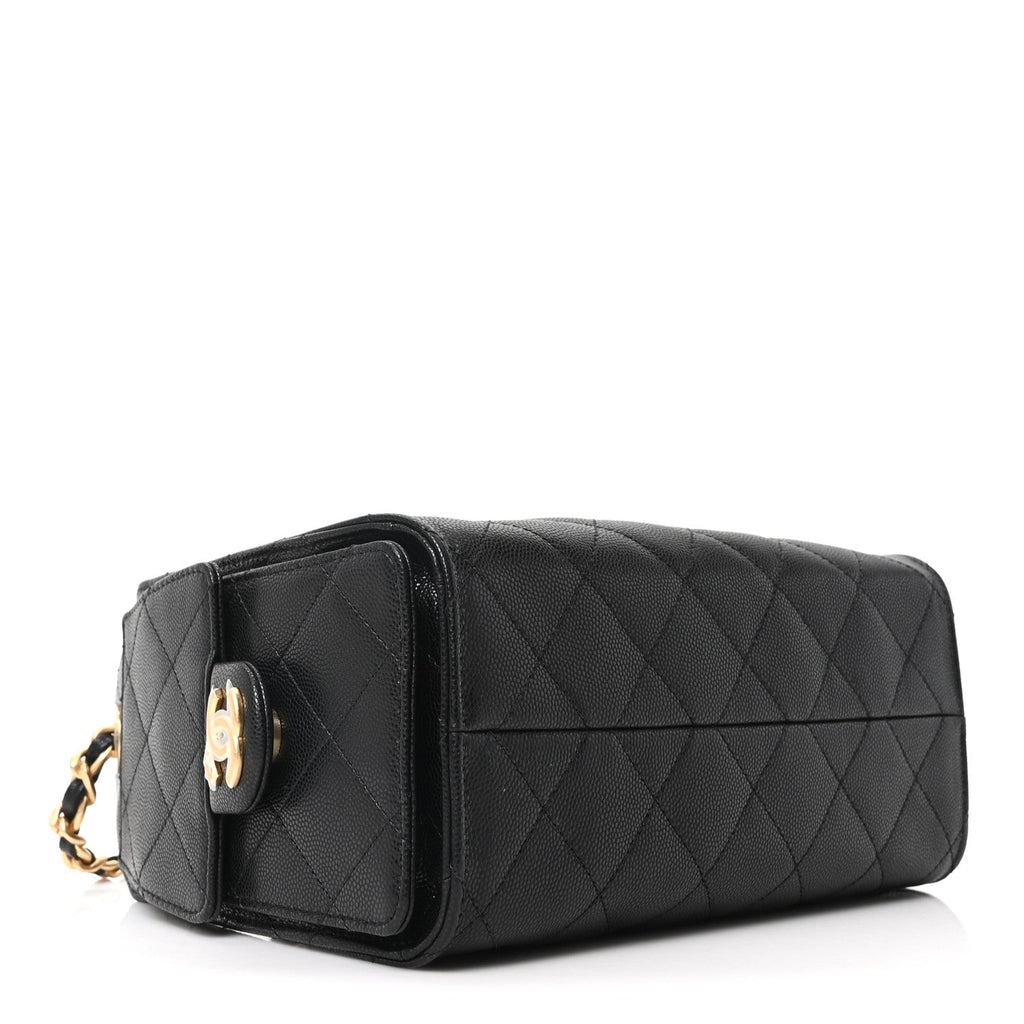 Chanel Caviar Quilted Mini Chanel 25 Handbag Black