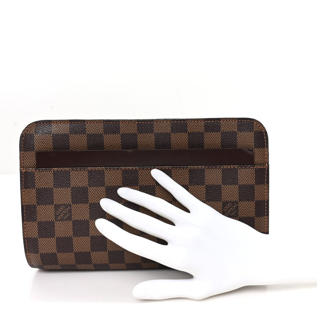 Louis Vuitton Damier Ebene Pochette Saint Louis Clutch
