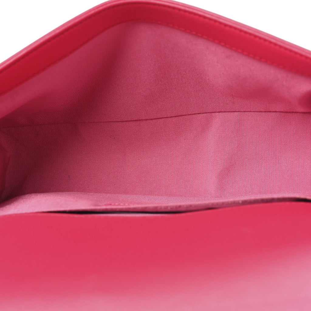 Chanel Lambskin Quilted Medium Boy Flap Fuchsia