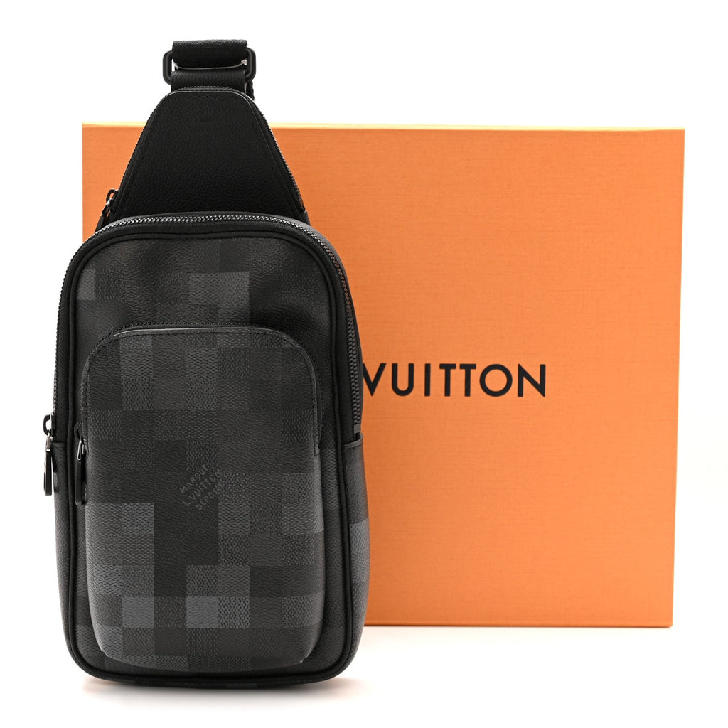 Louis Vuitton Damier Graphite Pixel Avenue Sling Backpack Gris