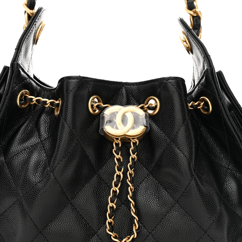 Chanel Caviar Quilted Mini Chanel 25 Handbag Black