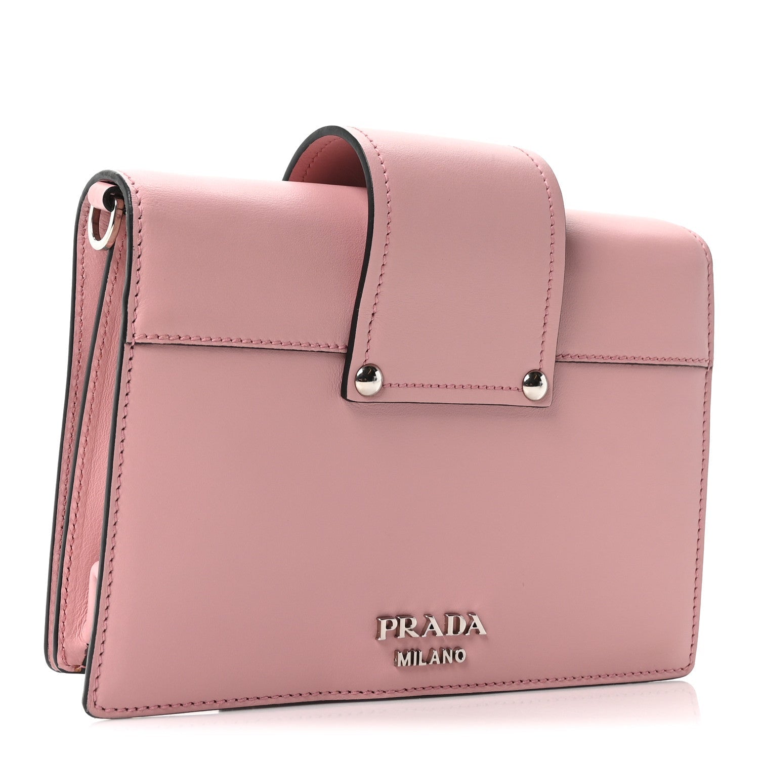 Prada City Calf Plex Ribbon Bag Pesco Giallo