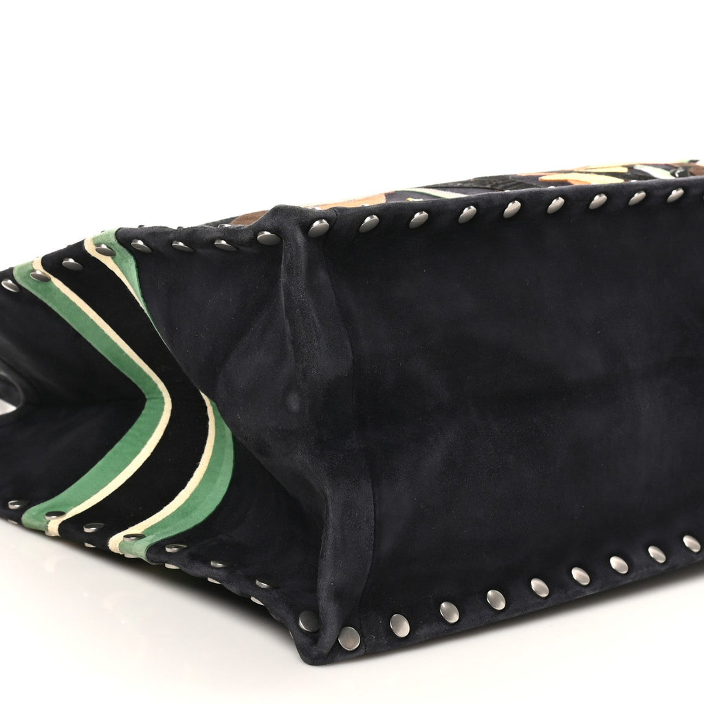 Christian Dior Suede Large L'Air Book Tote Black