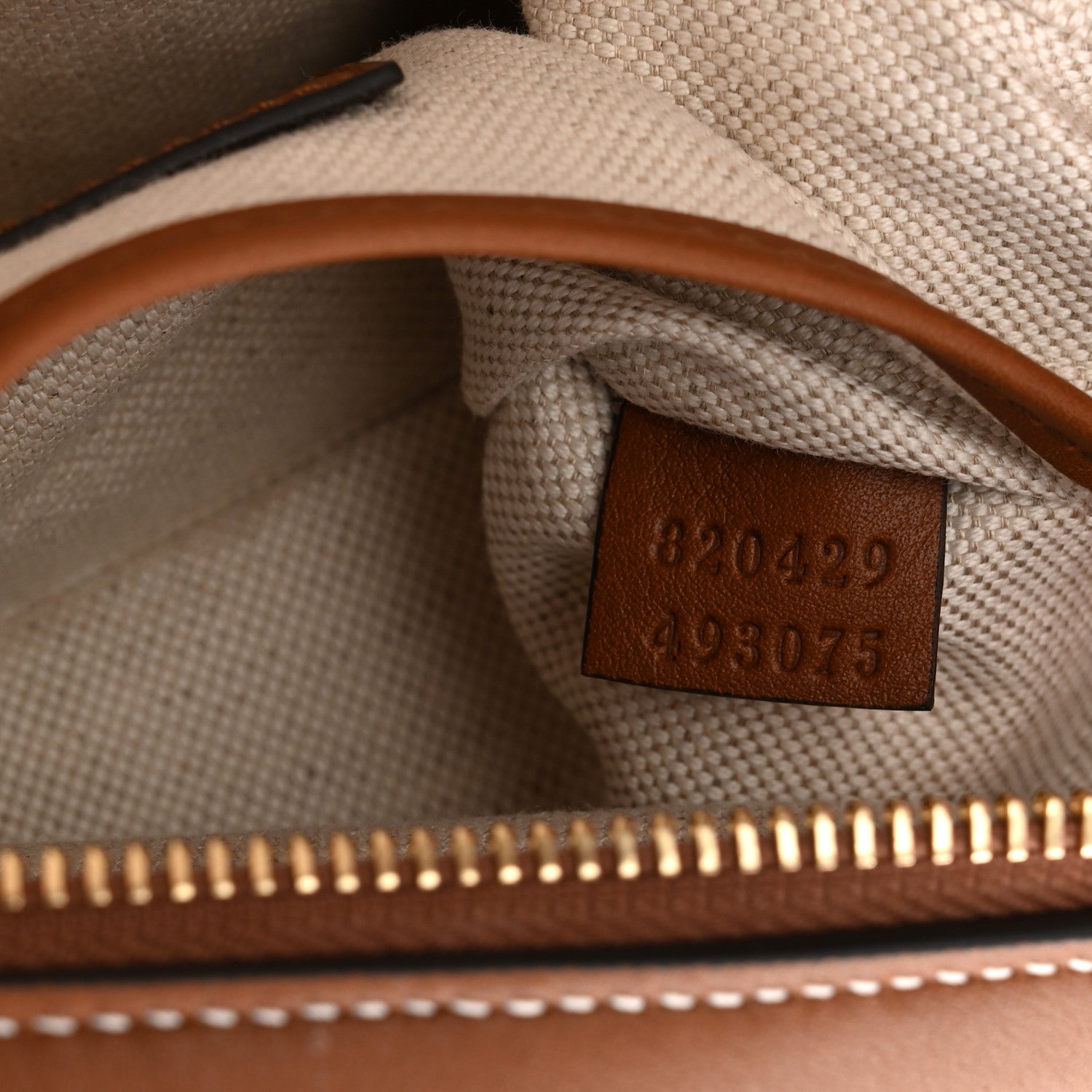 Gucci GG Supreme Calfskin Mini Blondie Bag Beige Ebony Sundial