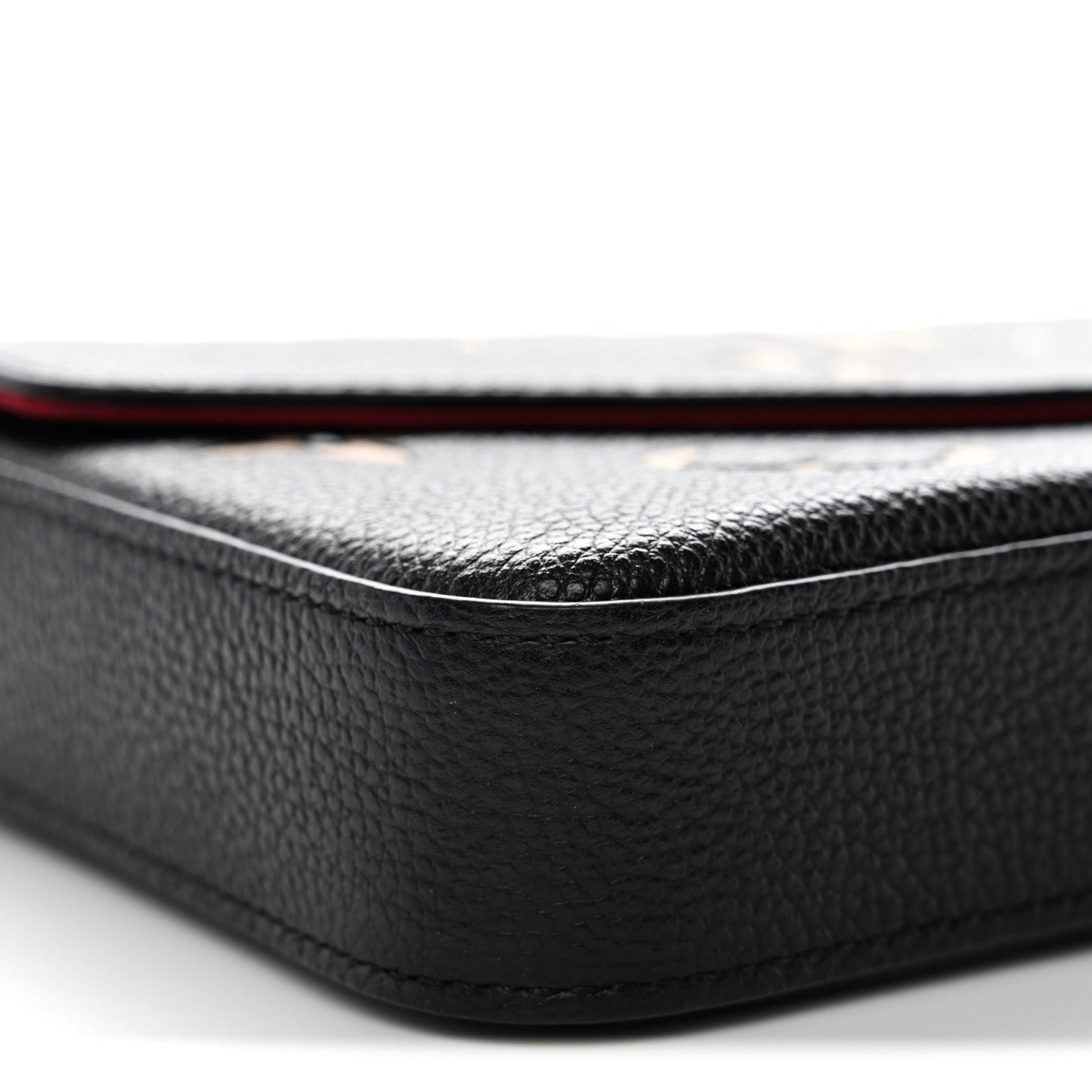 Louis Vuitton Empreinte Monogram Giant Felicie Pochette Black Beige