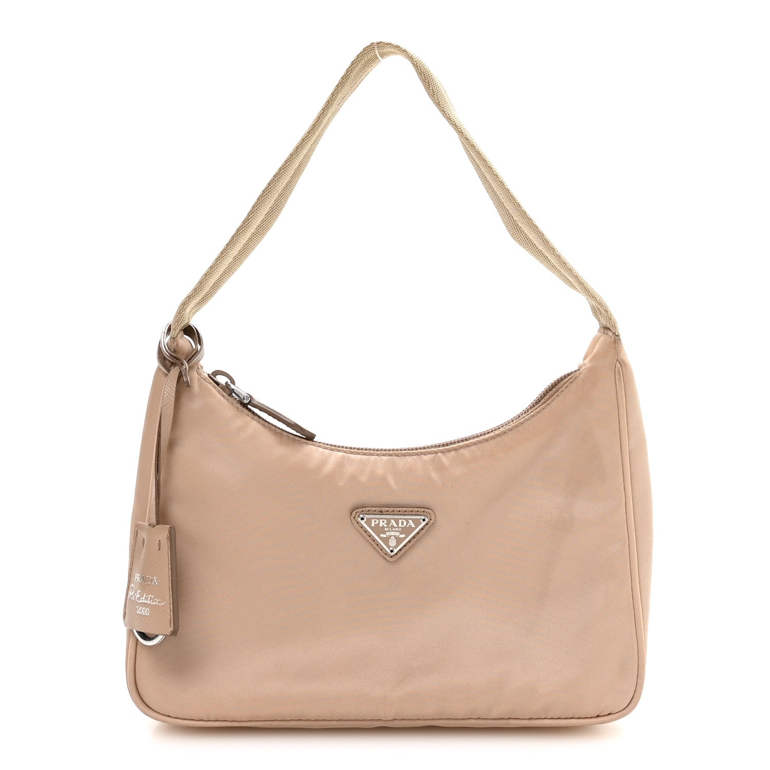 Prada Tessuto Nylon Mini Re-Edition 2000 Bag Cammeo