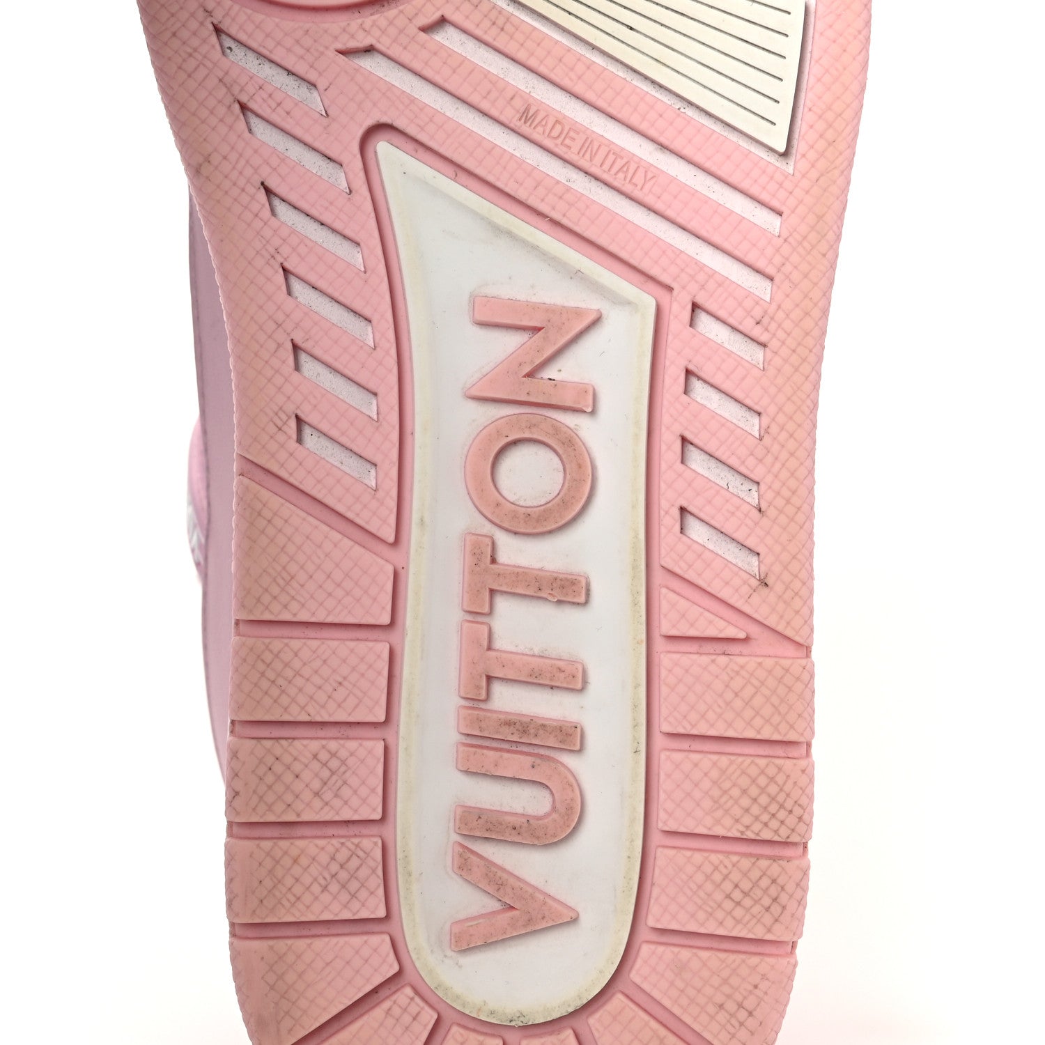 Louis Vuitton Calfskin Monogram Womens LV Trainer Sneakers 36.5 Light Pink