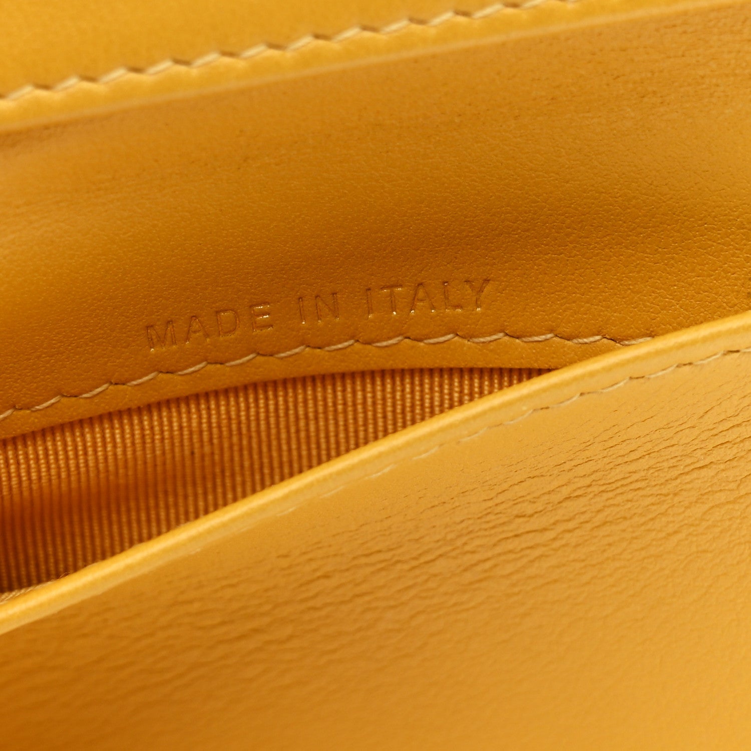 Caviar Quilted Double Flap Wallet Yellow