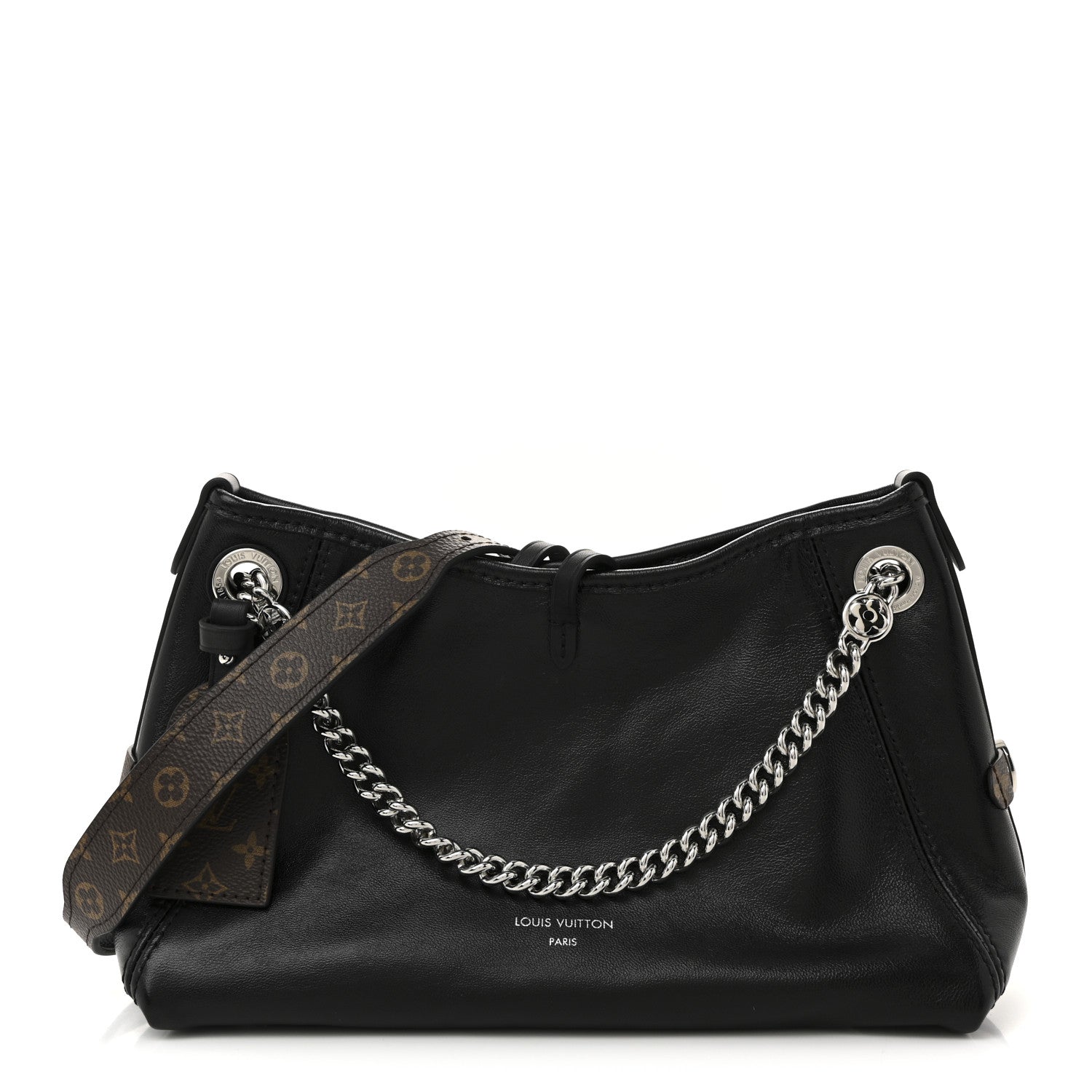 Louis Vuitton Lambskin CarryAll Cargo Vibe PM Black