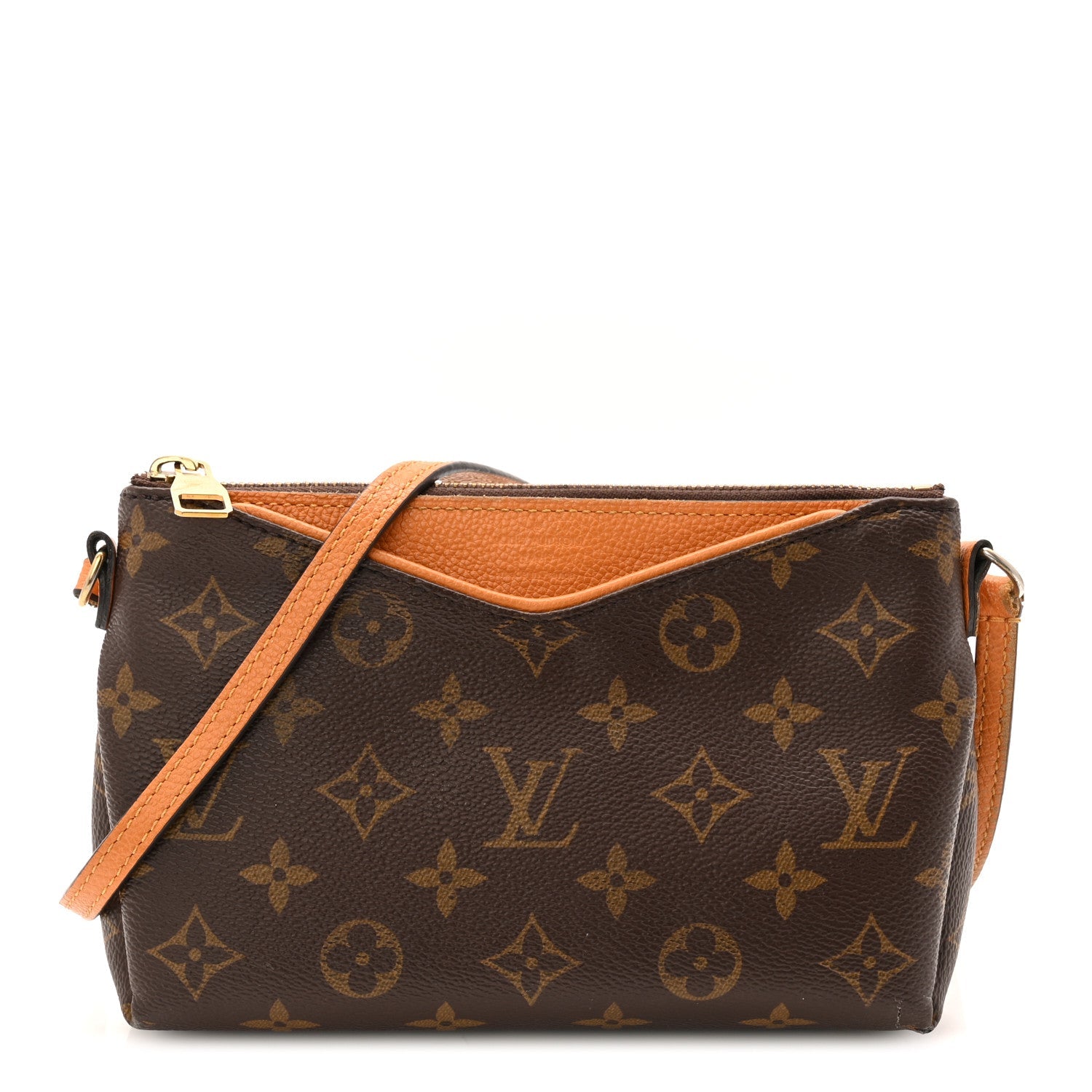 Louis Vuitton Monogram Pallas Clutch Saffron