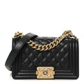 Chanel Caviar Quilted Small Boy Flap Black