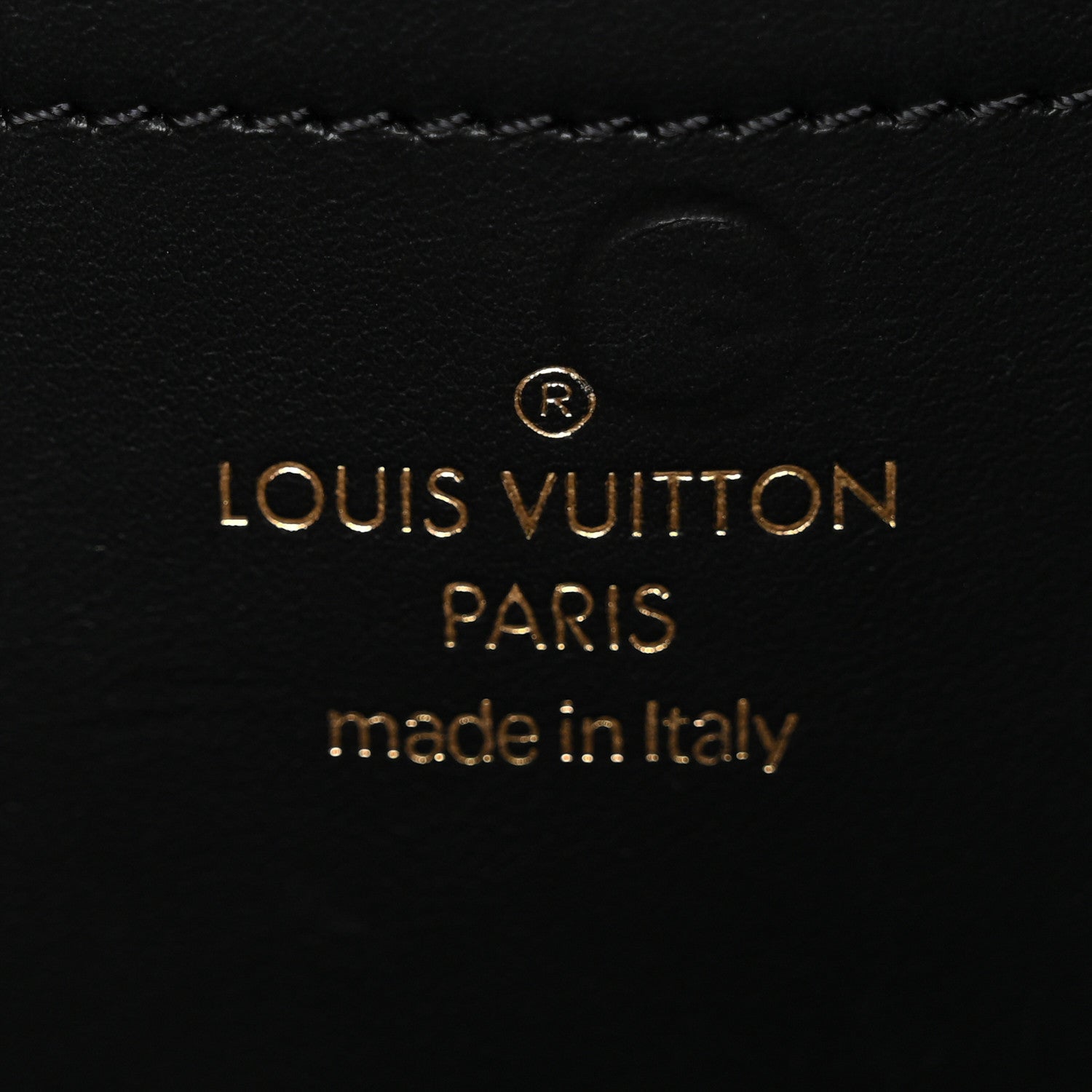 Louis Vuitton Calfskin Monogram Embossed Utility Crossbody Black