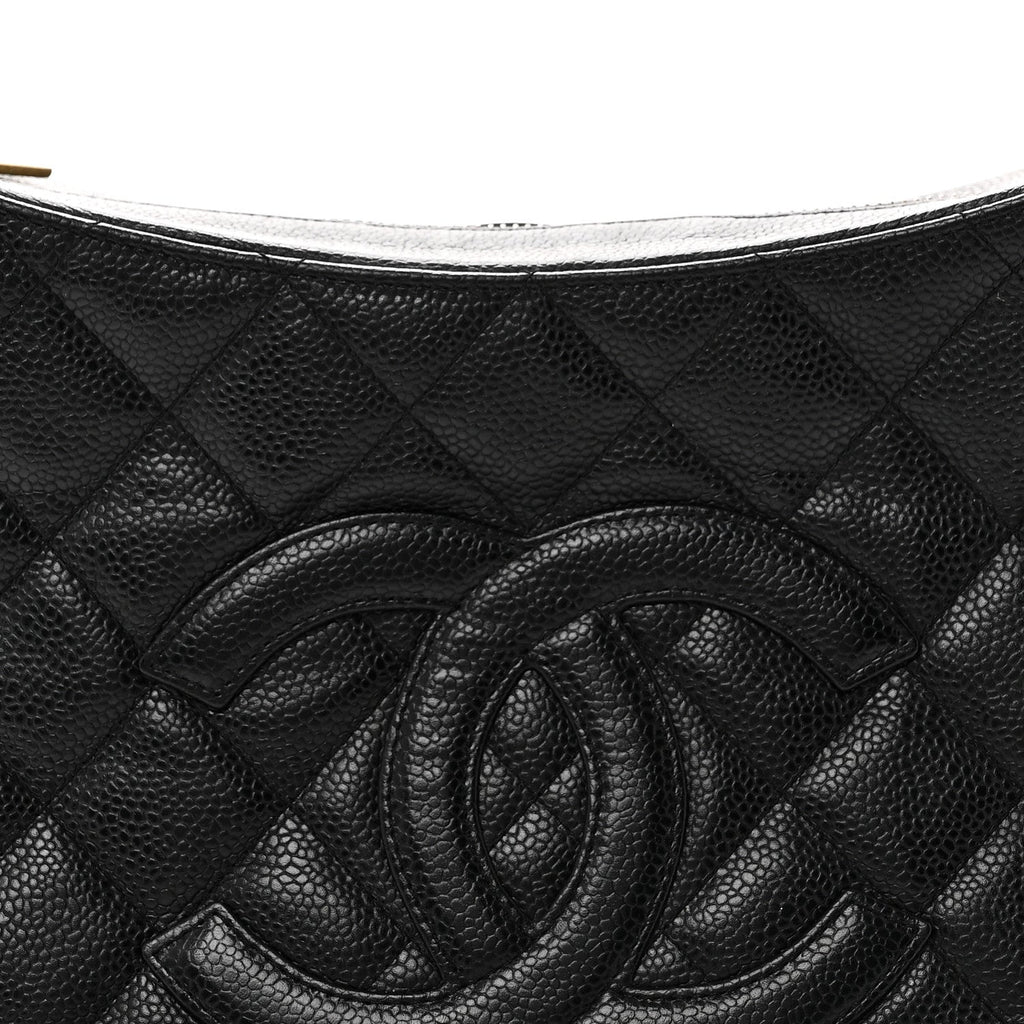 Chanel Caviar Quilted Timeless CC Shoulder Bag Black
