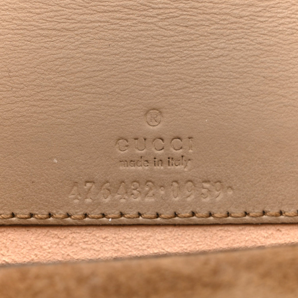 Gucci GG Supreme Monogram Super Mini Dionysus Shoulder Bag Taupe