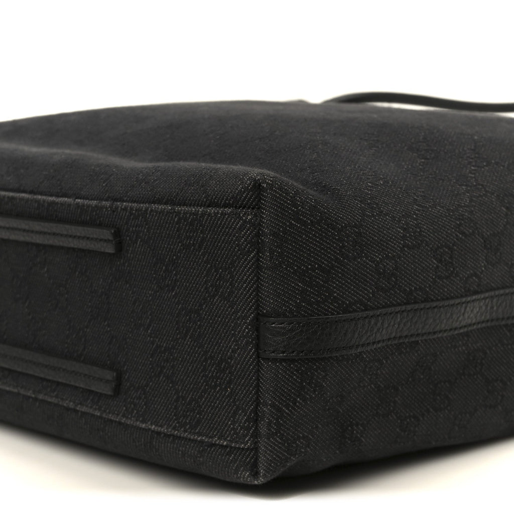 Gucci Canvas Monogram Gifford Shopping Tote Black