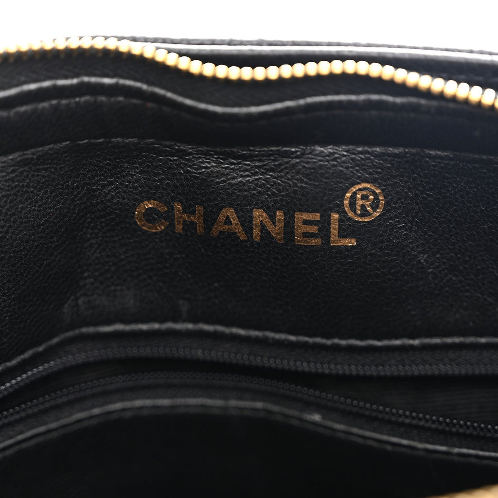 Chanel Caviar Quilted Flap Shoulder Bag Black