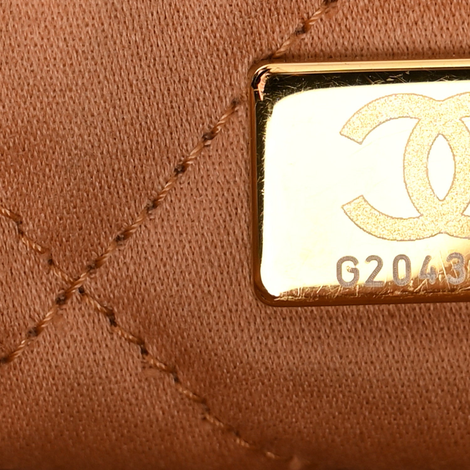 Chanel Shiny Calfskin Quilted Small Chanel 22 Beige