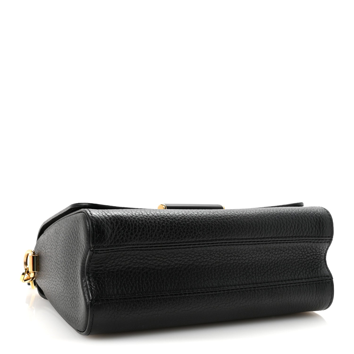 Louis Vuitton Taurillon Smooth Calfskin Scrunchie Twist One Handle MM Black