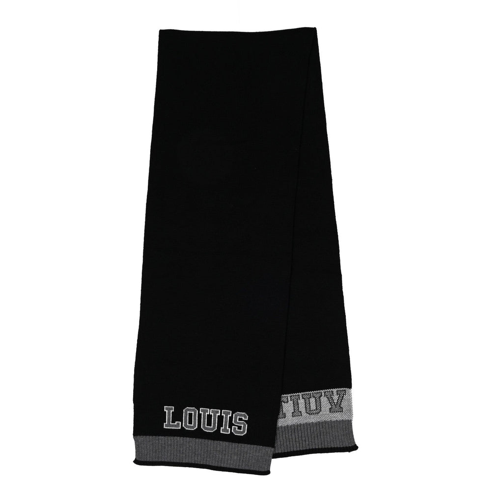 Louis Vuitton Wool Echarpes Scarf Black Grey