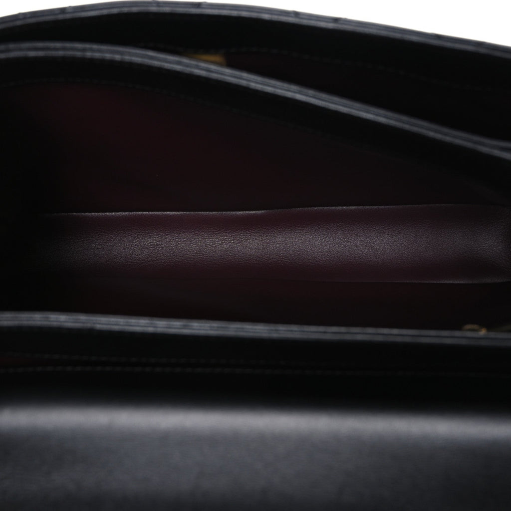 Chanel Lambskin Quilted Medium Trendy CC Flap Dual Handle Bag Black
