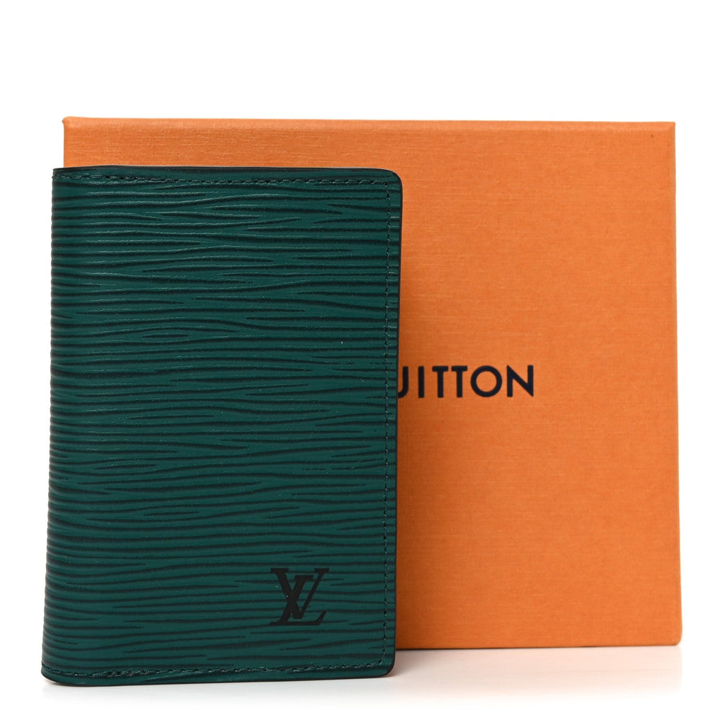 Louis Vuitton Epi Monogram Eclipse Pocket Organizer Deep Green