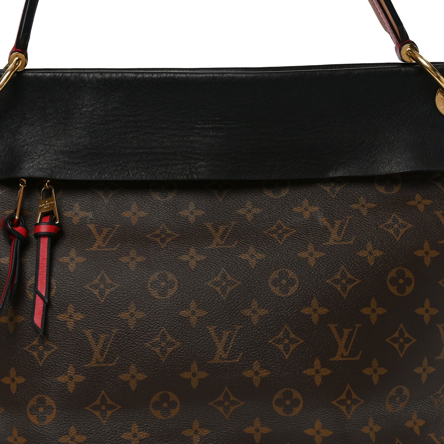 Louis Vuitton Monogram Tuileries Hobo Black