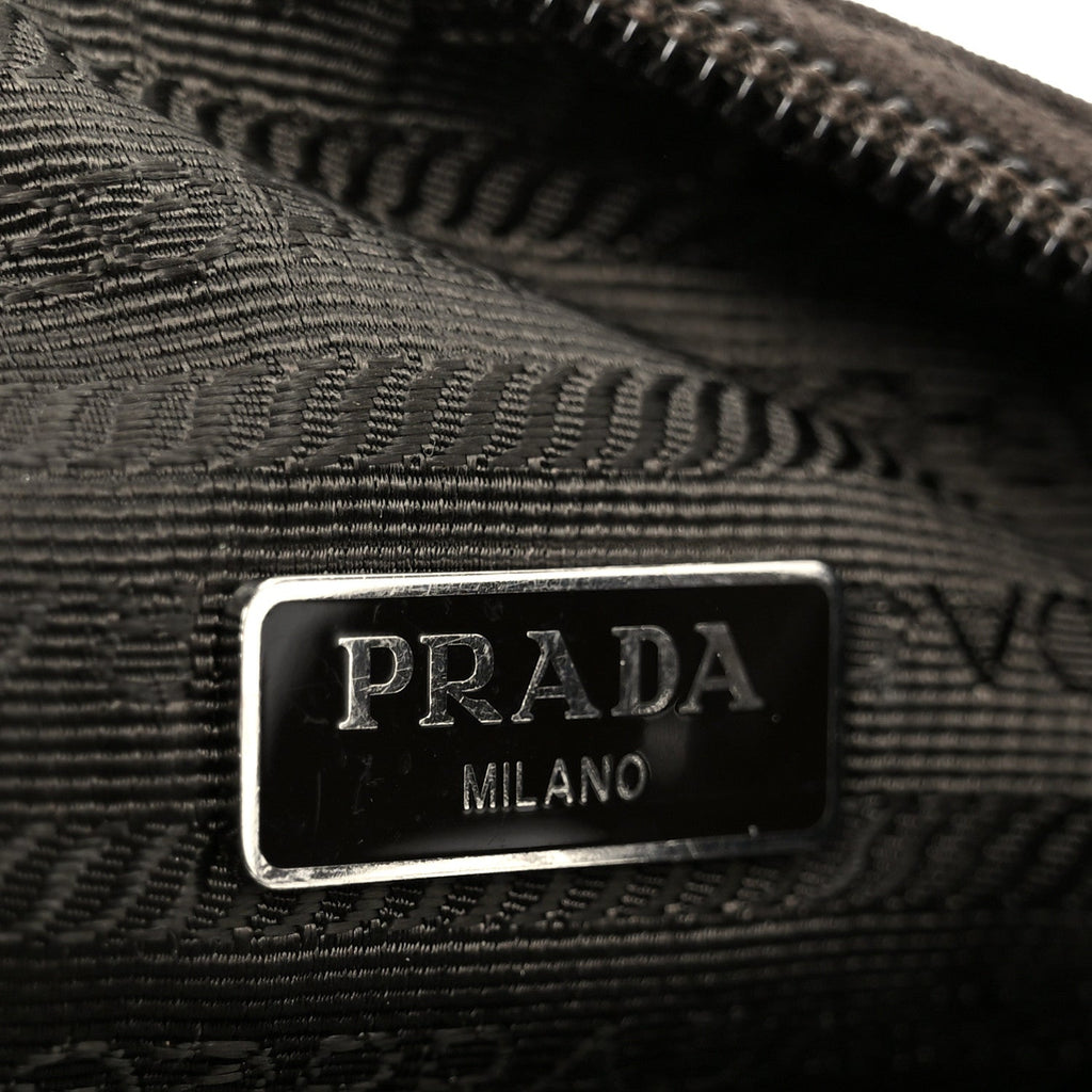 Prada Tessuto Nylon Mini Re-Edition 2000 Bag Caffe