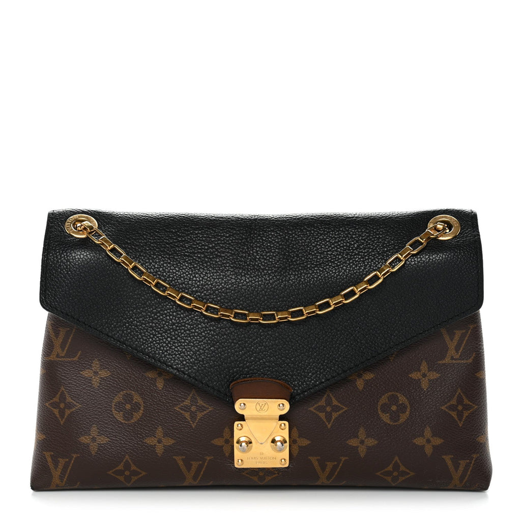 Louis Vuitton Monogram Pallas Chain Black