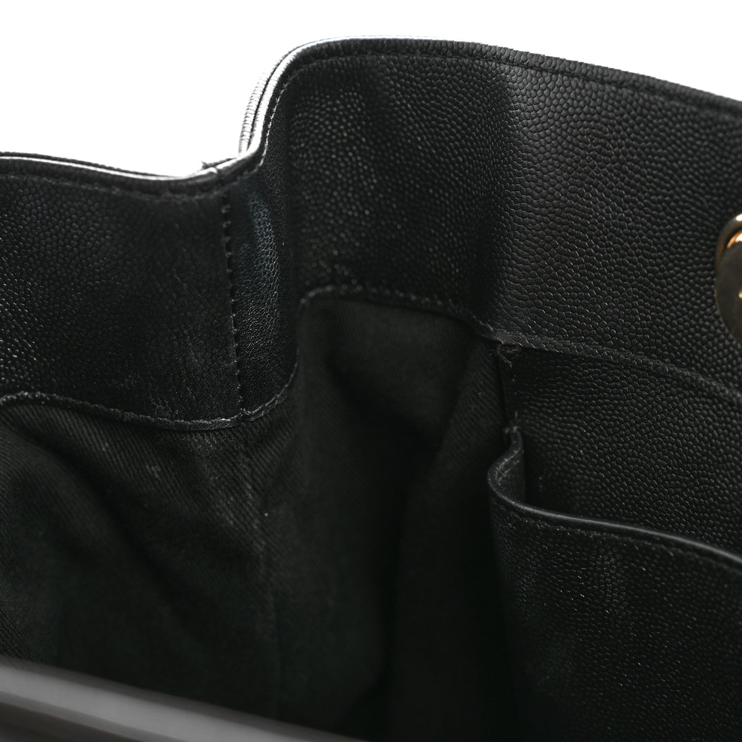 Chanel Caviar Quilted Small Shopping Tote  Black