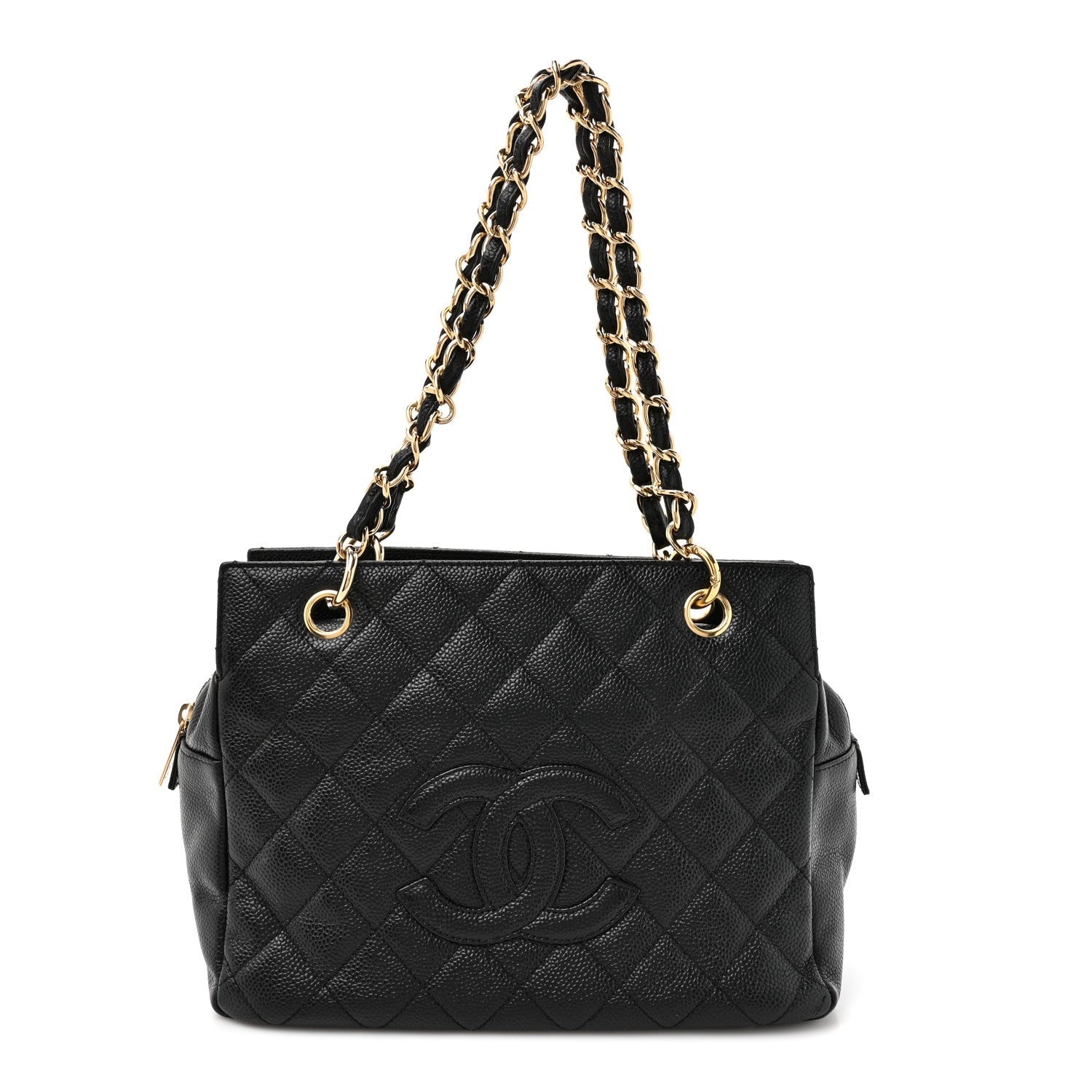 Chanel Caviar Quilted Petit Timeless Tote PTT Black