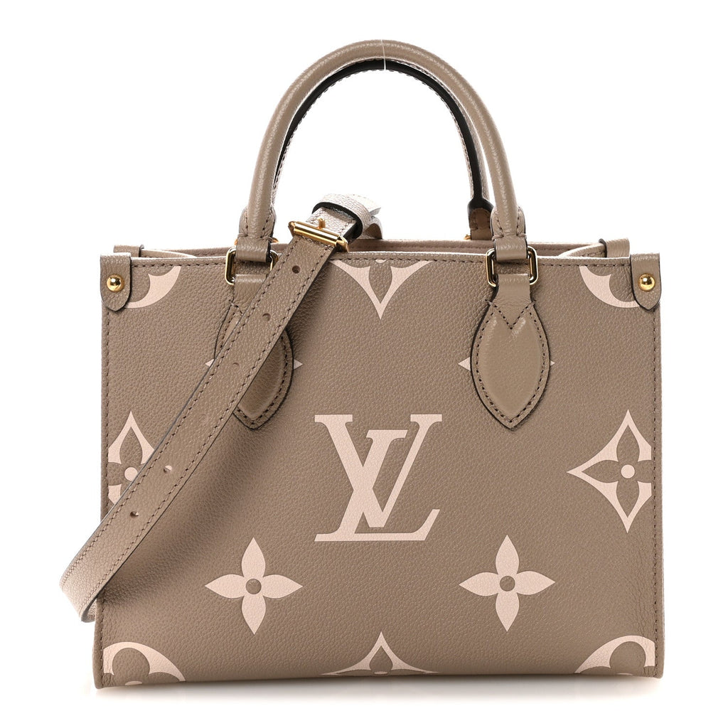 Louis Vuitton Empreinte Monogram Giant Onthego PM Tourterelle Creme