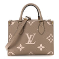 Louis Vuitton Empreinte Monogram Giant Onthego PM Tourterelle Creme