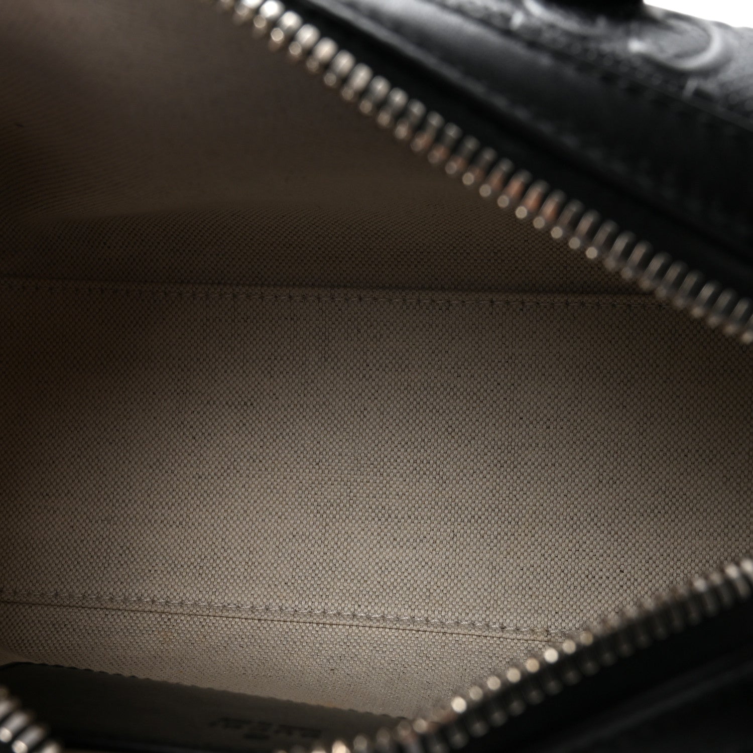 Gucci Calfskin GG Tennis Embossed Mini Duffle Bag Black
