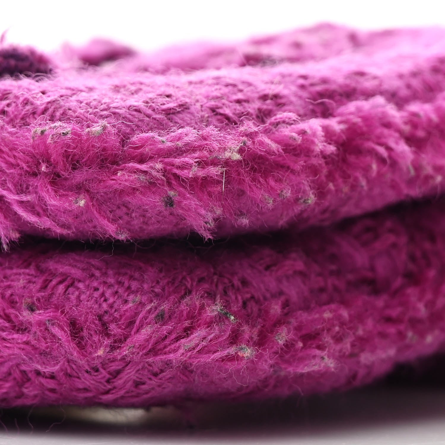 Chanel Wool Tweed Giant Logo Waist Bag Magenta