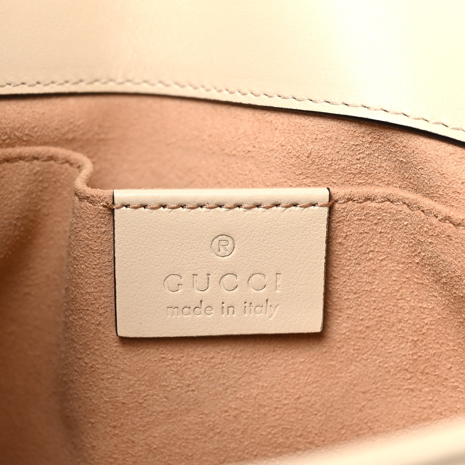 Gucci Calfskin Matelasse Mini GG Marmont Shoulder Bag White