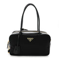 Prada Tessuto Vitello Bauletto Black