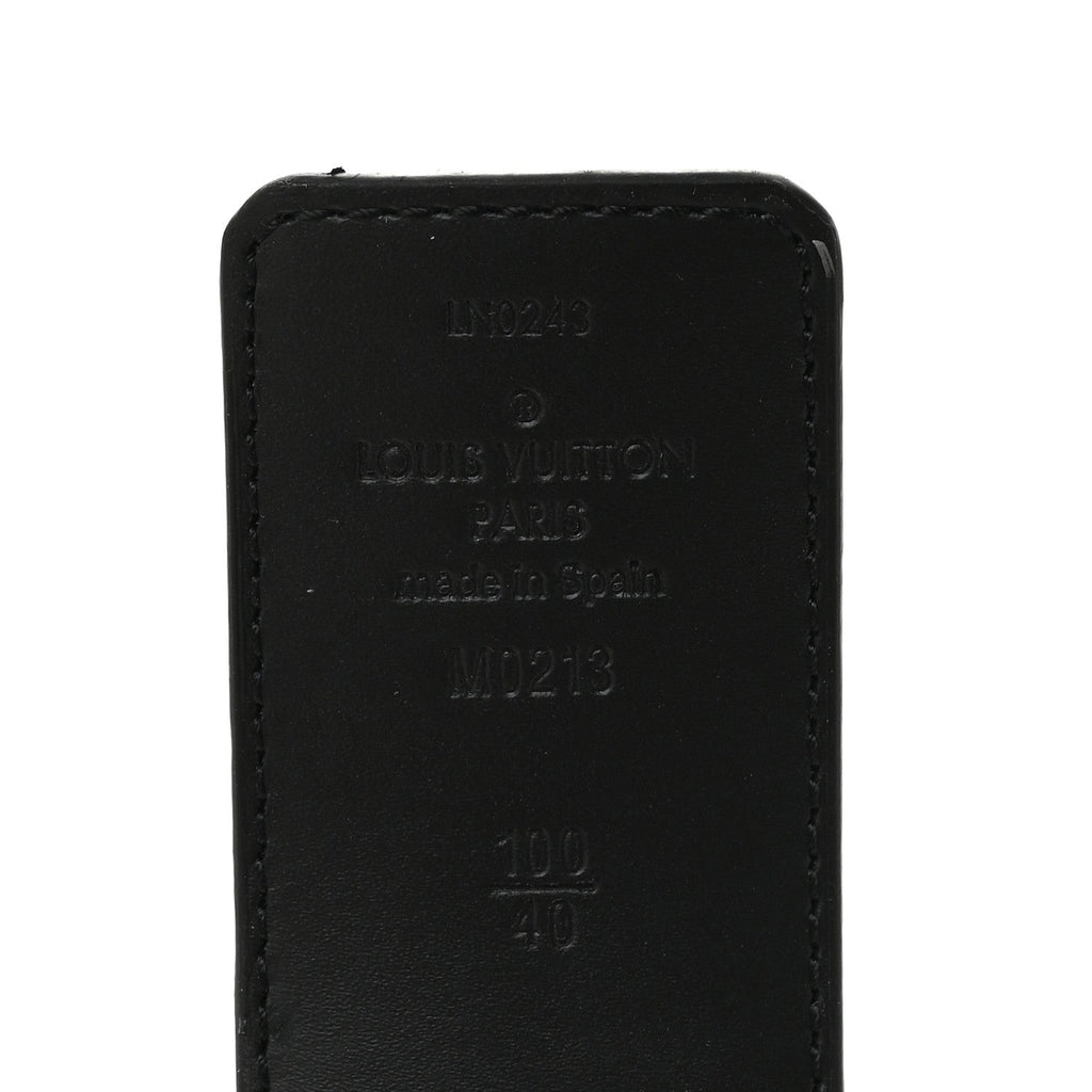 Louis Vuitton Damier Graphite 40mm LV Initiales 100 40 Belt