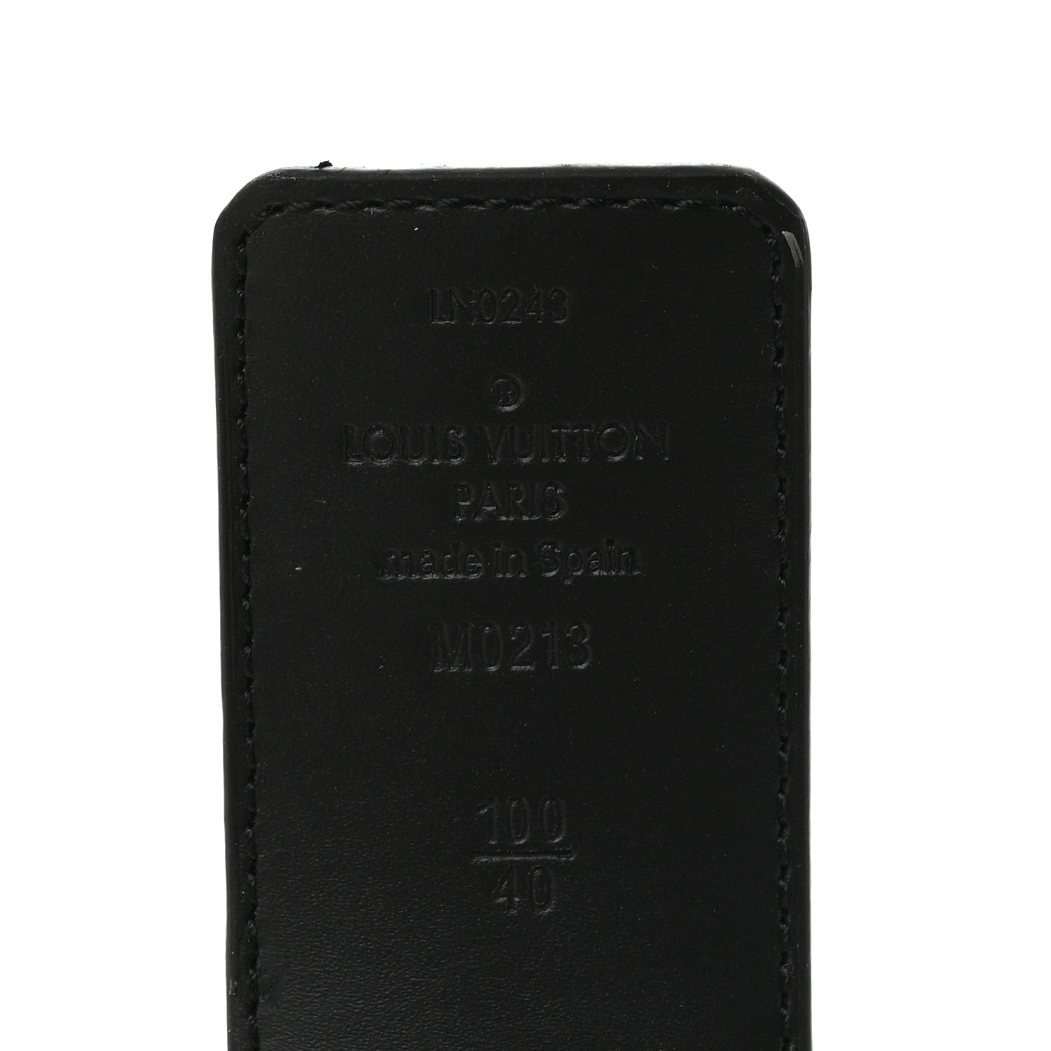 Louis Vuitton Damier Graphite 40mm LV Initiales 100 40 Belt