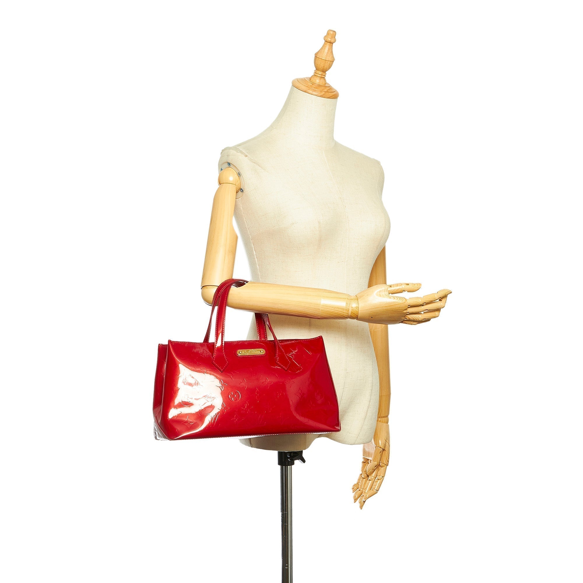 Louis Vuitton Wilshire PM Red Monogram Vernis