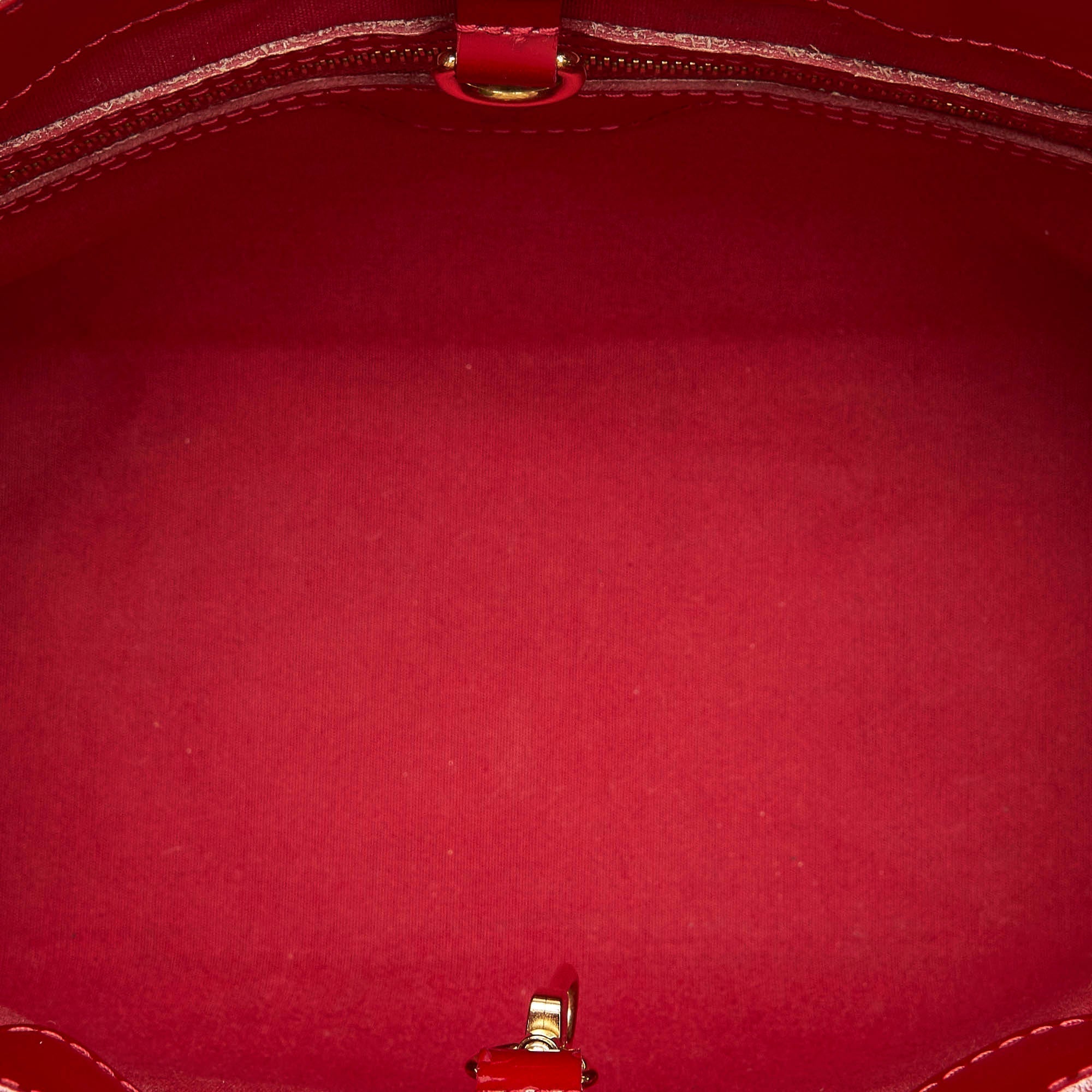 Louis Vuitton Wilshire PM Red Monogram Vernis