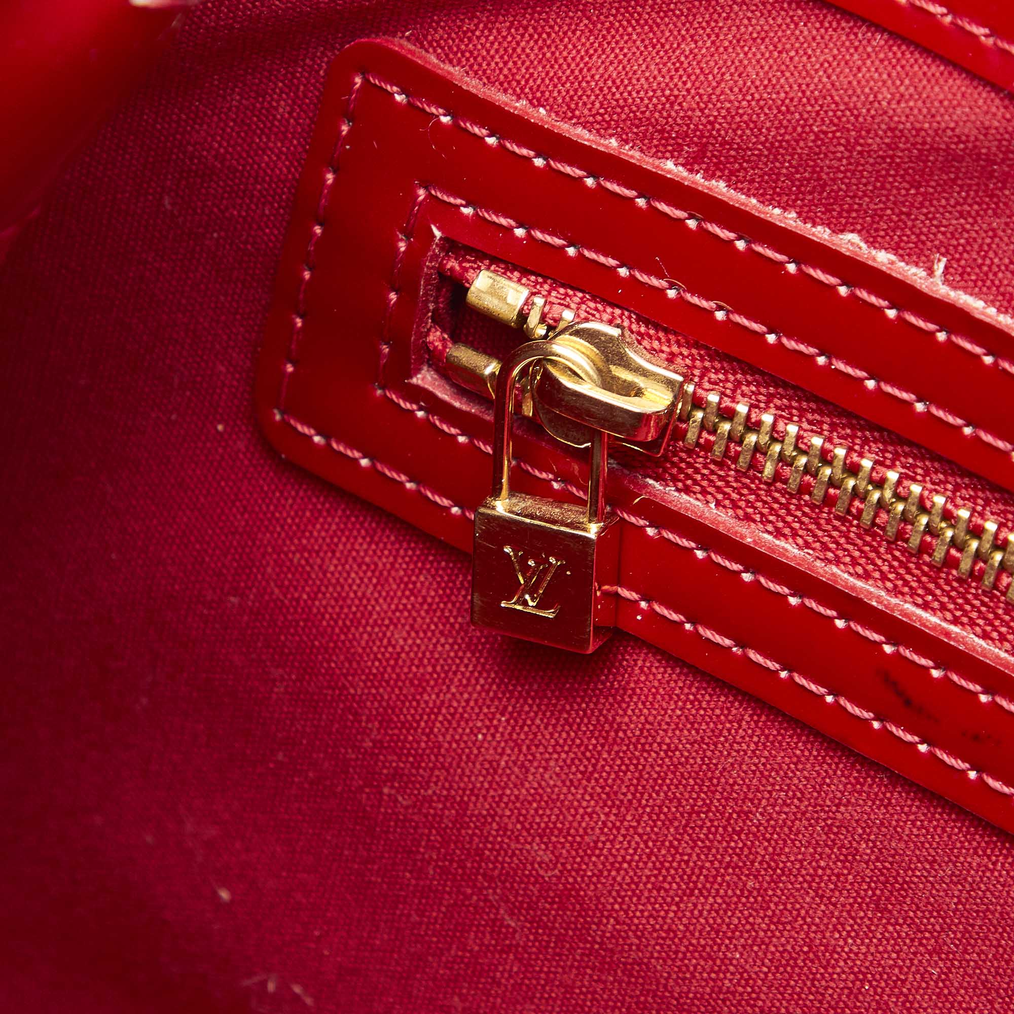 Louis Vuitton Wilshire PM Red Monogram Vernis