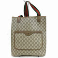 Brand Inspired Gucci Tote Bag Brown PVC